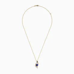 Necklaces & Pendants|BH Multi Nahla Siri 14K Gold Tanzanite and Diamond Pendant, 1.46 TCW