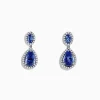 Earrings|BH Multi Nahla Siri 14K Gold Tanzanite and Diamond Earrings, 2.90 TCW