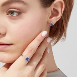 Earrings|Effy Jewelry Nahla Siri 14K Gold Tanzanite u0026 Diamond Stud Earrings, 2.34 TCW