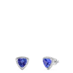Earrings|Effy Jewelry Nahla Siri 14K Gold Tanzanite u0026 Diamond Stud Earrings, 2.34 TCW