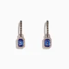 Earrings|Effy Jewelry Nahla Siri 14K Rose Gold Tanzanite and Diamond Earrings, 2.22 TCW