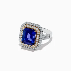 Rings|Effy Jewelry Nahla Siri 14K Two Tone Gold Tanzanite and Diamond Ring