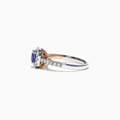 Rings|Effy Jewelry Nahla Siri 14K Two Tone Gold Tanzanite u0026 Diamond Ring, 1.45 TCW