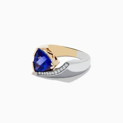 Rings|Effy Jewelry Nahla Siri 14K Two-Tone Gold Tanzanite and Diamond Ring
