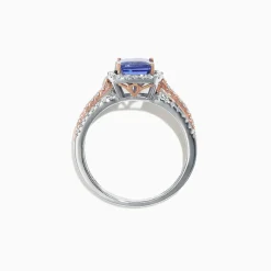 Rings|Effy Jewelry Nahla Siri 14K White and Rose Gold Tanzanite and Diamond Ring, 1.80 TCW