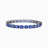 Bracelets|BH Multi Nahla Siri 14K White Gold Tanzanite u0026 Diamond Tennis Bracelet, 14.74 TCW