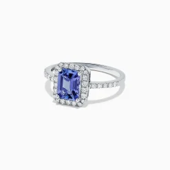 Rings|Effy Jewelry Nahla Siri 14K White Gold Tanzanite and Diamond Ring, 1.60 TCW