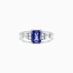 Rings|BH Multi Nahla Siri 14K White Gold Tanzanite and Diamond Ring, 1.51 TCW