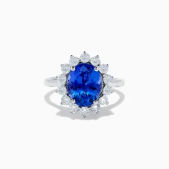 Rings|Effy Jewelry Nahla Siri 14K White Gold Tanzanite and Diamond Ring