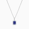 Necklaces & Pendants|Effy Jewelry Nahla Siri 14K White Gold Tanzanite and Diamond Pendant, 1.56 TCW