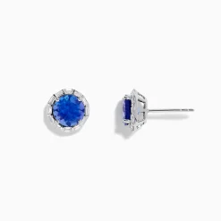 Earrings|Effy Jewelry Nahla Siri 14K White Gold Tanzanite and Diamond Stud Earrings