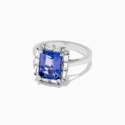 Rings|BH Multi Nahla Siri 14K White Gold Tanzanite and Diamond Ring, 5.03 TCW