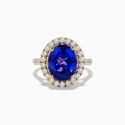 Rings|Effy Jewelry Nahla Siri 14K Yellow Gold Tanzanite and Diamond Ring