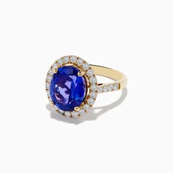 Rings|Effy Jewelry Nahla Siri 14K Yellow Gold Tanzanite and Diamond Ring