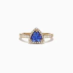 Rings|Effy Jewelry Nahla Siri 14K Yellow Gold Tanzanite and Diamond Ring, 0.96 TCW