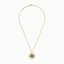 Necklaces & Pendants|Effy Jewelry Nahla Siri 14K Yellow Gold Tanzanite and Diamond Pendant