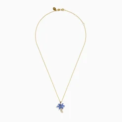 Necklaces & Pendants|Effy Jewelry Nahla Siri 14K Yellow Gold Tanzanite and Diamond Palm Tree Pendant