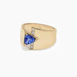 Rings|Effy Jewelry Nahla Siri 14K Yellow Gold Tanzanite u0026 Diamond Ring, 0.74 TCW