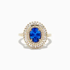 Rings|Effy Jewelry Nahla Siri 14K Yellow Gold Tanzanite and Diamond Ring