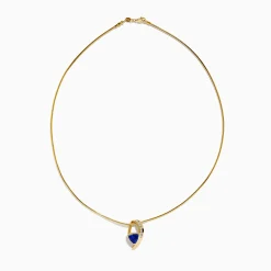 Necklaces & Pendants|Effy Jewelry Nahla Siri 14K Yellow Gold Tanzanite and Diamond Necklace