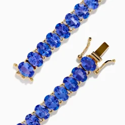 Bracelets|Effy Jewelry Nahla Siri 14K Yellow Gold Tanzanite Tennis Bracelet