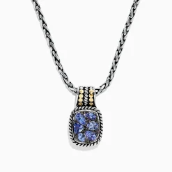 Necklaces & Pendants|BH Multi Nahla Siri Silver u0026 18K Gold Tanzanite Pendant, 1.85 TCW