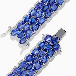 Bracelets|Effy Jewelry Nahla Siri Sterling Silver Tanzanite and Diamond Bracelet