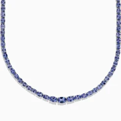 Necklaces & Pendants|BH Multi Nahla Siri Sterling Silver Tanzanite Necklace, 27.69 TCW