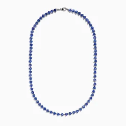 Necklaces & Pendants|Effy Jewelry Nahla Siri Sterling Silver Tanzanite Trillion Cut Tennis Necklace