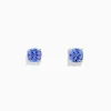Earrings|BH MULTI Nahla Siri Sterling Silver Tanzanite Stud Earrings, 0.95 TCW