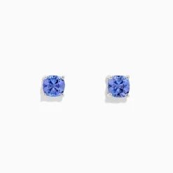 Earrings|BH MULTI Nahla Siri Sterling Silver Tanzanite Stud Earrings, 0.95 TCW