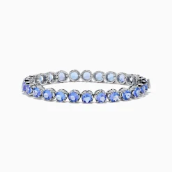 Bracelets|Effy Jewelry Nahla Siri Sterling Silver Tanzanite Tennis Bracelet