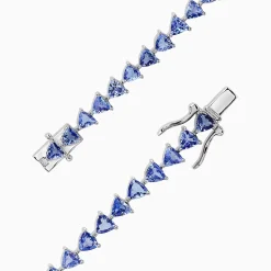 Bracelets|Effy Jewelry Nahla Siri Sterling Silver Tanzanite Tennis Bracelet, 11.40 TCW