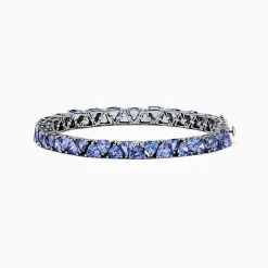 Bracelets|BH Multi Nahla Siri Sterling Silver Tanzanite Tennis Bracelet, 18.62 TCW