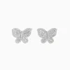 Earrings|BH Multi Nature 14K White Gold Diamond Butterfly Earrings