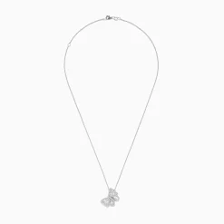 Necklaces & Pendants|BH Multi Nature 14K White Gold Diamond Butterfly Pendant
