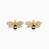 Earrings|BH Multi Nature 14K Yellow Gold Diamond and Yellow Sapphire Bee Earrings