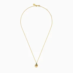 Necklaces & Pendants|Effy Jewelry Nature 14K Yellow Gold Tsavorite and Diamond Apple Pendant