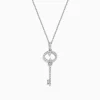 Necklaces & Pendants|Effy Jewelry Novelty 925 Sterling Silver Diamond Key Pendant