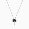 Necklaces & Pendants|Effy Jewelry Novelty 14K Gold Black and White Diamond Palm Tree Pendant, 0.27 TCW