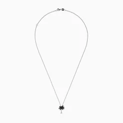 Necklaces & Pendants|Effy Jewelry Novelty 14K Gold Black and White Diamond Palm Tree Pendant, 0.27 TCW