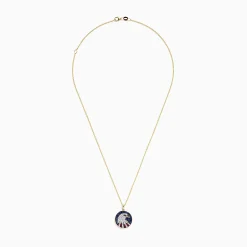 Necklaces & Pendants|BH Multi Novelty 14K Gold Ruby, Sapphire u0026 Diamond Eagle Head Pendant, 1.06 TCW