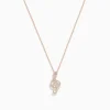 Necklaces & Pendants|BH Multi Novelty 14K Rose Gold Diamond Music Note Pendant
