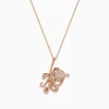 Necklaces & Pendants|Effy Jewelry Novelty 14K Rose Gold Diamond Octopus Pendant, 0.20 TCW