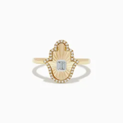 Rings|BH Multi Novelty 14K Two-Tone Gold Hamsa Ring