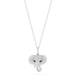 Necklaces & Pendants|Effy Jewelry Novelty 14K White Gold Diamond Elephant Pendant, 0.73 TCW