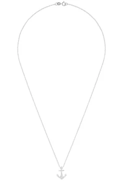 Necklaces & Pendants|Effy Jewelry Novelty 14K White Gold Diamond Anchor Pendant, 0.15 TCW