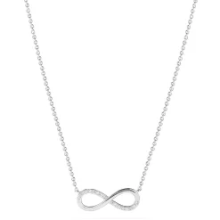 Necklaces & Pendants|Effy Jewelry Novelty 14K White Gold Diamond Infinity Necklace, 0.08 TCW