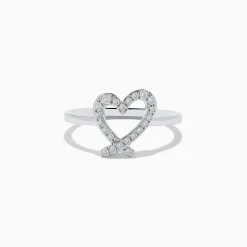 Rings|Effy Jewelry Novelty 14K White Gold Heart Ring