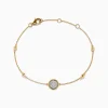 Bracelets|Effy Jewelry Novelty 14K Yellow Gold Diamond Bracelet, 0.09 TCW